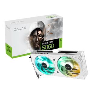 GALAX GeForce RTX™ 5060 1-Click OC 8GB GDDR7 128-bit Graphics Card White